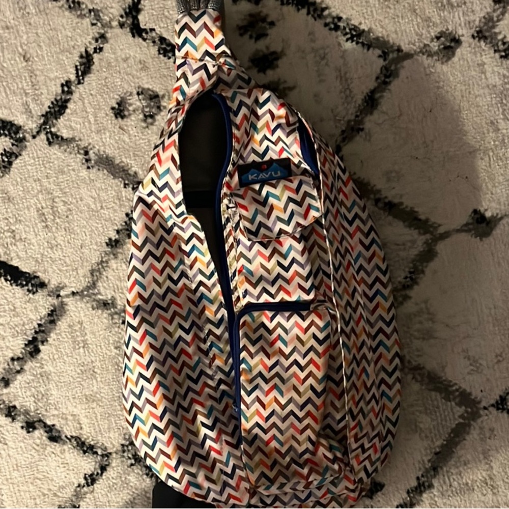 Kavu Multicolor Chevron Sling Bag